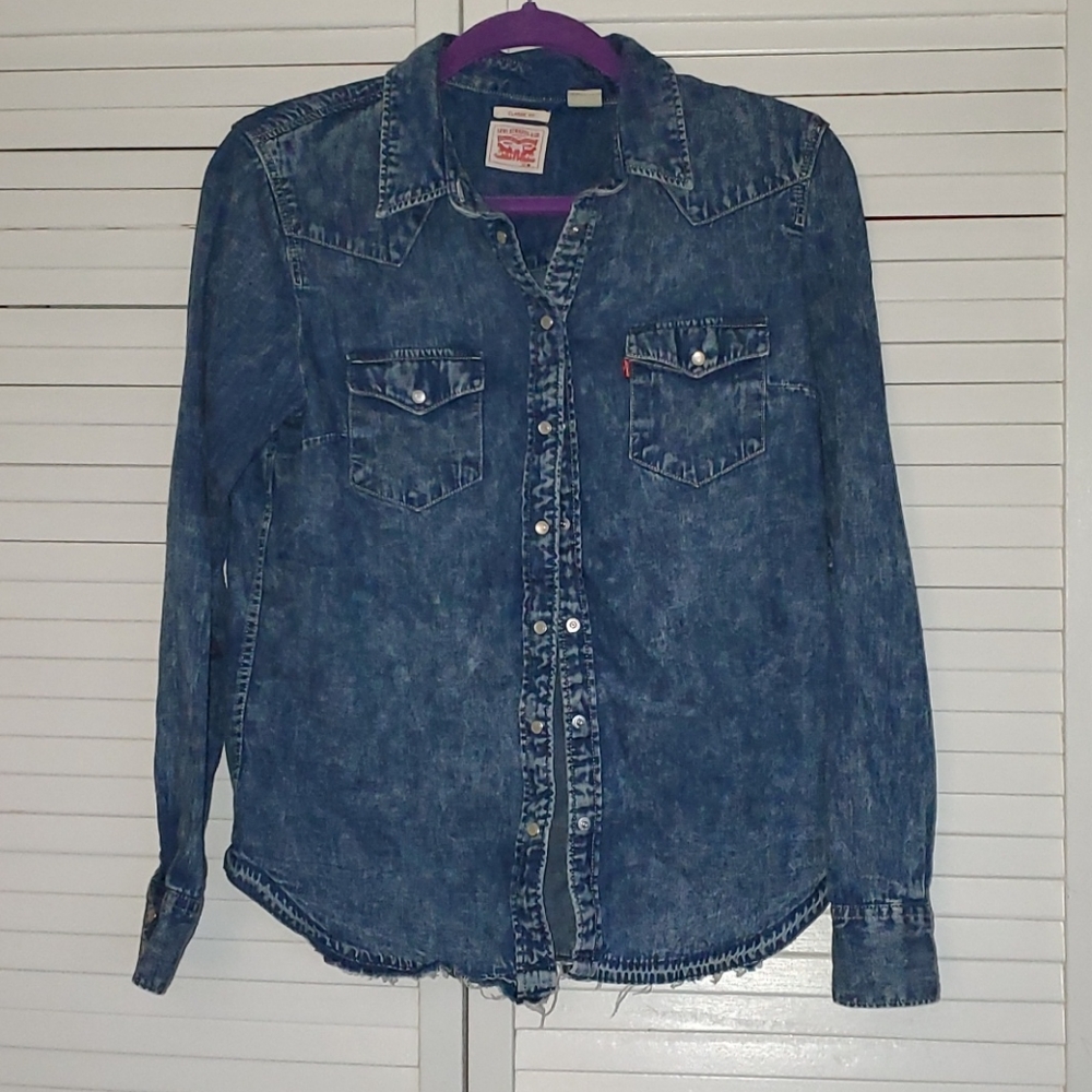 Levi’s Blue Jean Shirt